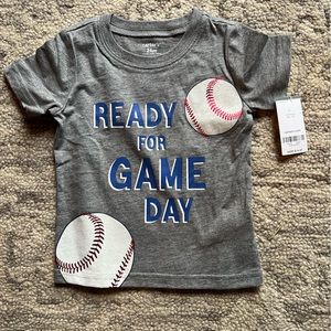 NWT Carters baseball tshirt, size 24 months